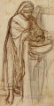 Study For Dante At Verona With A Preliminary Pre Raphaelite Brotherhood Dante Gabriel Rossetti